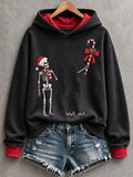 Women's Funny Christmas Skeleton Hoodie