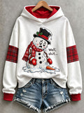 Women's Funny Christmas Snowman Hoodie