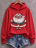 Women's Santa Claus Printed Regular Sweatshirt