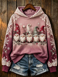 Women's Christmas Winter Gnomes Regular Sweatshirt