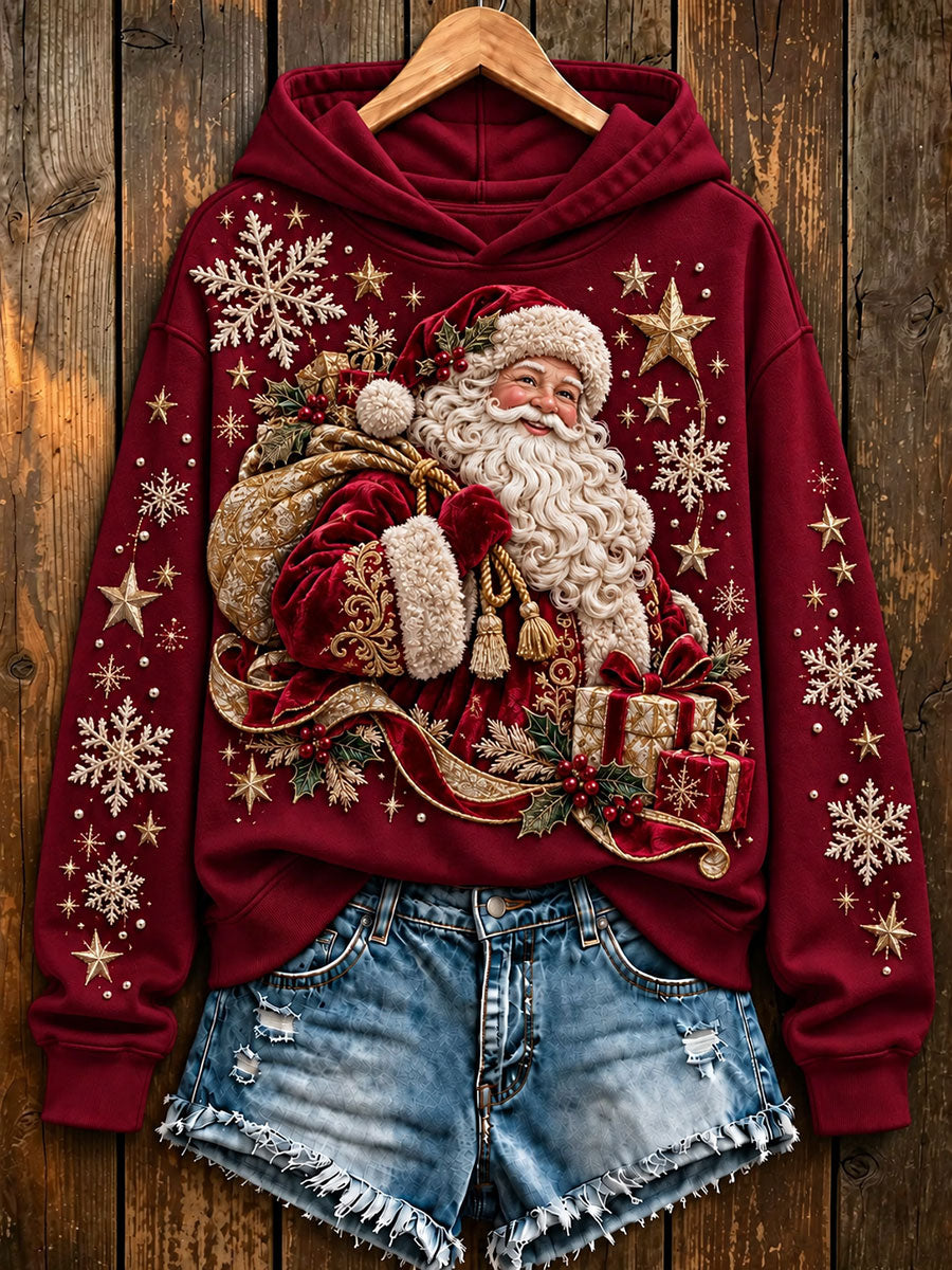 Women's Christmas Winter Santa Claus Regular Sweatshirt