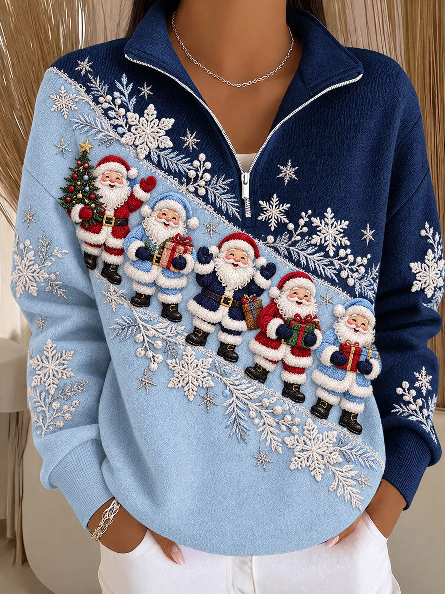 Women's Christmas Winter Santa Claus Sweatshirt