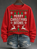 Women's Christmas Print Sweatshirt