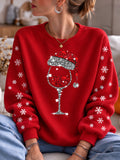 Women's Christmas Print Sweatshirt