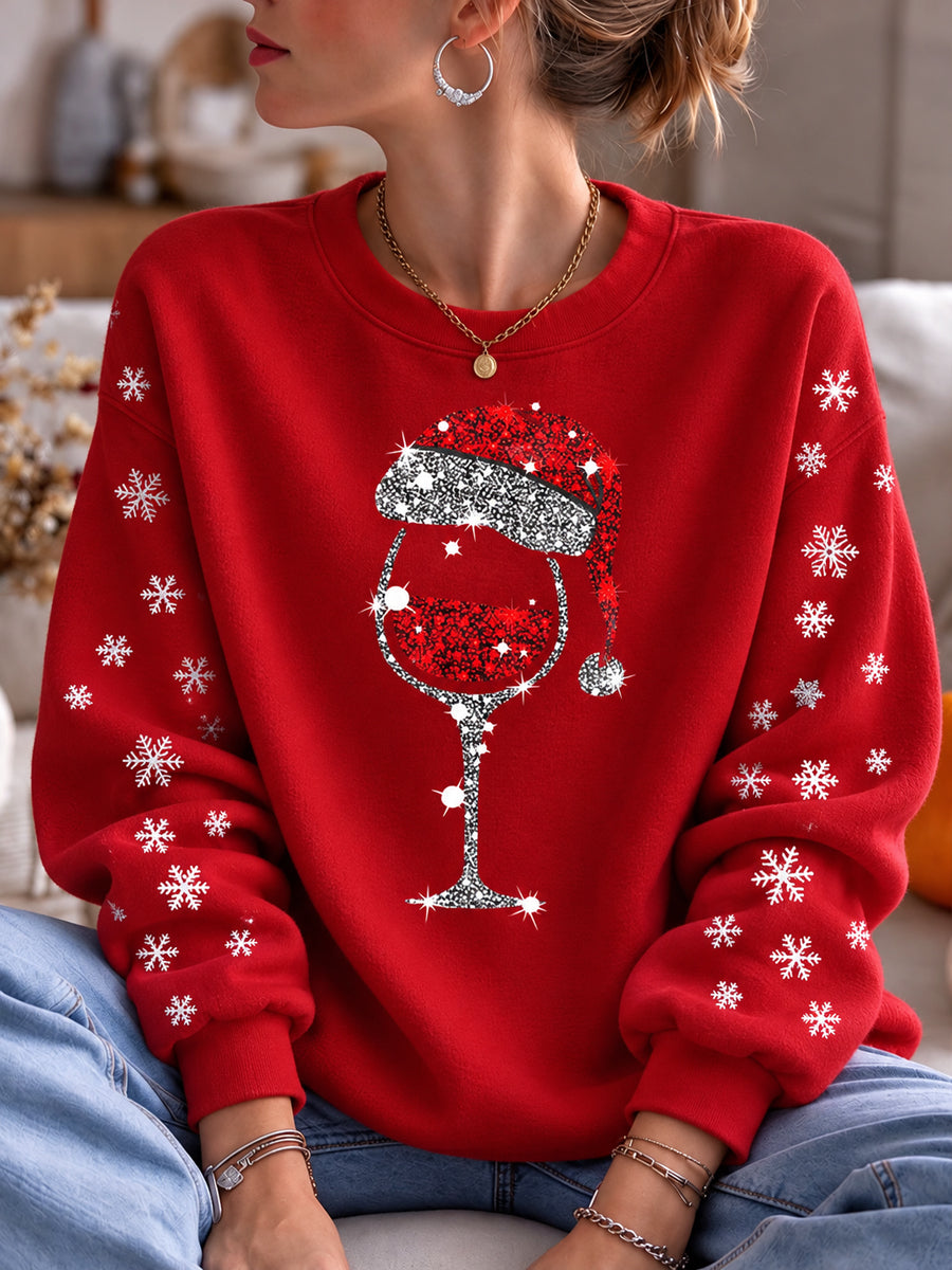Women's Christmas Print Sweatshirt
