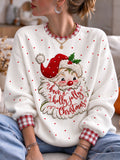Women's Christmas Print Sweatshirt