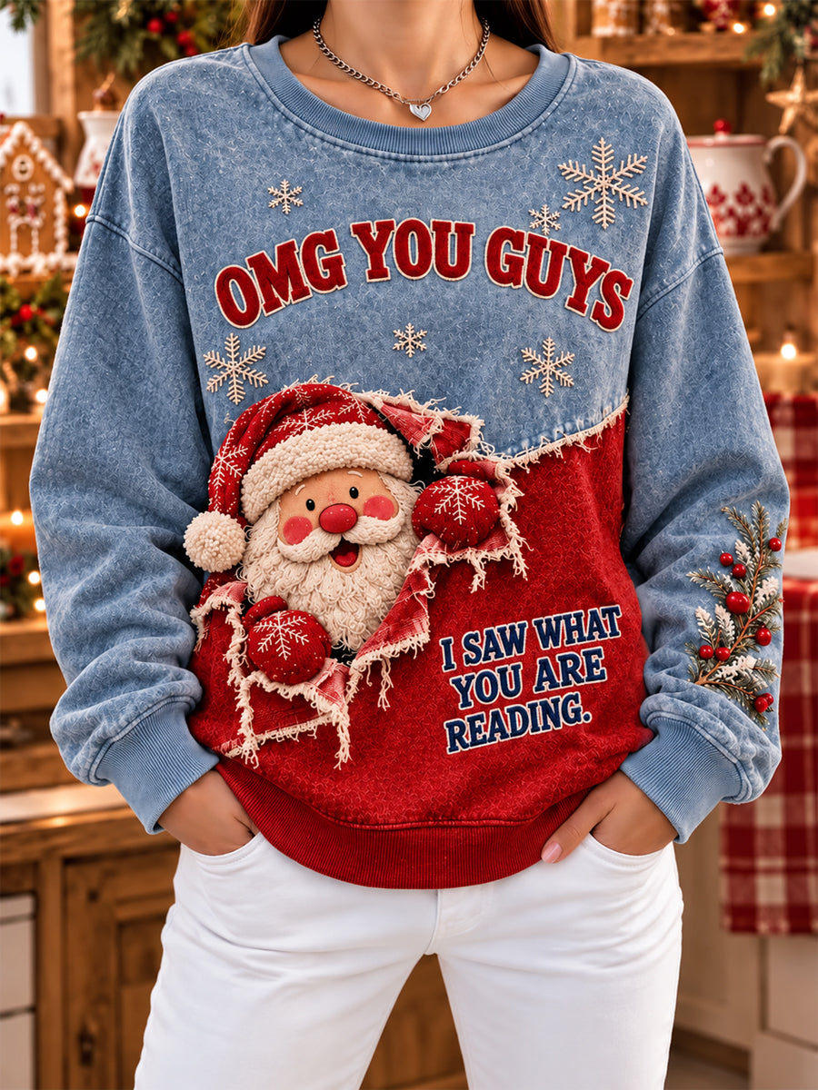 Women's Christmas Print Sweatshirt