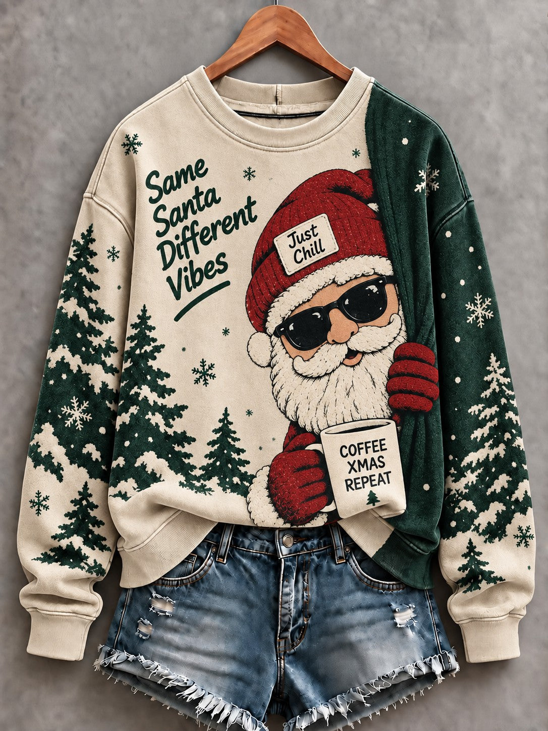 Women's Christmas Printed Sweatshirt