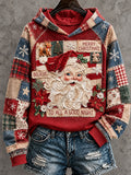 Women's Santa Claus Print Hoodies